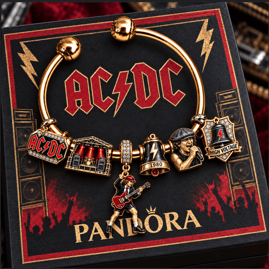 ACD Silver Charm Bracelet Set NTVA