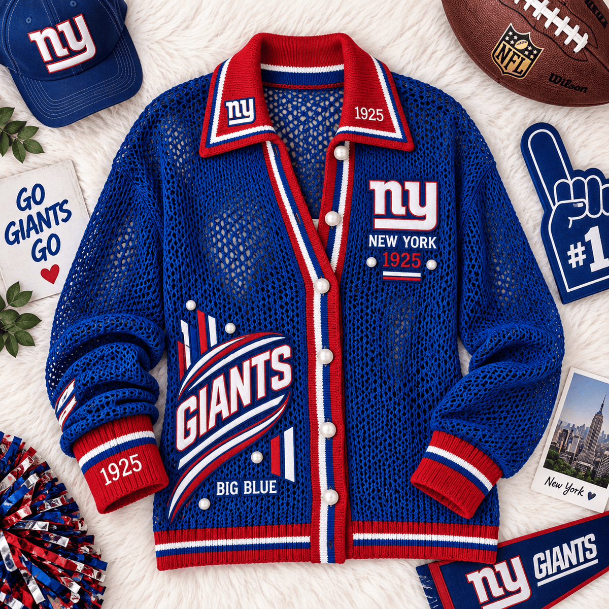NYG Women’s Open-Knit Cardigan NTKO