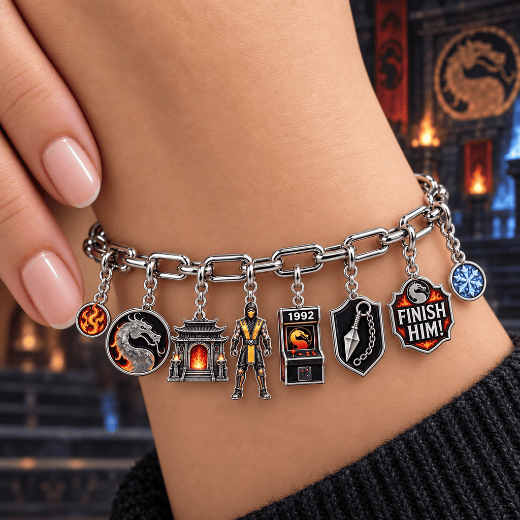 MKB Silver Charm Bracelet Set NTVA
